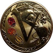 Australia 1 Dollar Alphabet Collection Coin Letter V 2015  V coin reverse Australia 1 Dollar Alphabet Collection Coin Letter V 2015  V coin reverse
