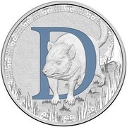 Australia 1 Dollar Alphabet Collection - Letter D (Navy) 2017 D coin reverse Australia 1 Dollar Alphabet Collection - Letter D (Navy) 2017 D coin reverse
