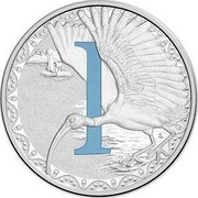 Australia 1 Dollar Alphabet Collection - Letter I (Blue) 2015 I coin reverse Australia 1 Dollar Alphabet Collection - Letter I (Blue) 2015 I coin reverse