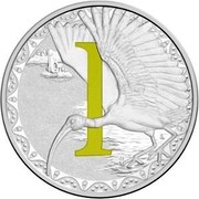 Australia 1 Dollar Alphabet Collection - Letter I (Green) 2016  I coin reverse Australia 1 Dollar Alphabet Collection - Letter I (Green) 2016  I coin reverse