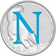 Australia 1 Dollar Alphabet Collection - Letter N (Blue) 2016  N coin reverse Australia 1 Dollar Alphabet Collection - Letter N (Blue) 2016  N coin reverse