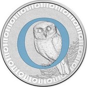 Australia 1 Dollar Alphabet Collection - Letter O (Blue) 2015  O coin reverse Australia 1 Dollar Alphabet Collection - Letter O (Blue) 2015  O coin reverse