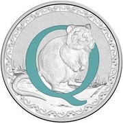 Australia 1 Dollar Alphabet Collection - Letter Q (Blue) 2017  Q coin reverse Australia 1 Dollar Alphabet Collection - Letter Q (Blue) 2017  Q coin reverse
