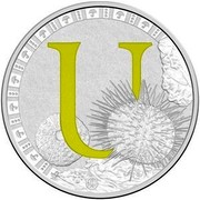 Australia 1 Dollar Alphabet Collection - Letter U (Green) 2016  U coin reverse Australia 1 Dollar Alphabet Collection - Letter U (Green) 2016  U coin reverse