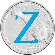 Australia 1 Dollar Alphabet Collection - Letter Z (Blue) 2016  Z coin reverse Australia 1 Dollar Alphabet Collection - Letter Z (Blue) 2016  Z coin reverse