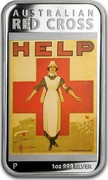 Australia 1 Dollar Australian Posters of World War I - Red Cross 2015  AUSTRALIAN RED CROSS HELP P 1 OZ 999 SILVER coin reverse Australia 1 Dollar Australian Posters of World War I - Red Cross 2015  AUSTRALIAN RED CROSS HELP P 1 OZ 999 SILVER coin reverse