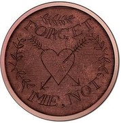 Australia 1 Dollar Convict Love Token - Forget Me Not 2016  FORGET ME, NOT coin reverse Australia 1 Dollar Convict Love Token - Forget Me Not 2016  FORGET ME, NOT coin reverse