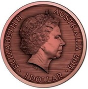 Australia 1 Dollar Convict Love Token - Gaol Bird 2016  ELIZABETH II AUSTRALIA 2016 1 DOLLAR IRB coin obverse Australia 1 Dollar Convict Love Token - Gaol Bird 2016  ELIZABETH II AUSTRALIA 2016 1 DOLLAR IRB coin obverse