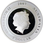 Australia 1 Dollar Funny Pig 2007 ELIZABETH II 2007 AUSTRALIA 1 DOLLAR IRB coin obverse Australia 1 Dollar Funny Pig 2007 ELIZABETH II 2007 AUSTRALIA 1 DOLLAR IRB coin obverse