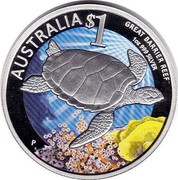 Australia 1 Dollar Great Barrier Reef 2011 AUSTRALIA $1 GREAT BARRIER REEF 1 OZ 999 SILVER P coin reverse