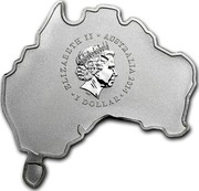 Australia 1 Dollar Koala (Map Shape) 2014  ELIZABETH II AUSTRALIA 2014 1 DOLLAR IRB coin obverse Australia 1 Dollar Koala (Map Shape) 2014  ELIZABETH II AUSTRALIA 2014 1 DOLLAR IRB coin obverse