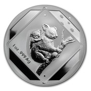 Australia 1 Dollar Koala Road Sign 2014  1 OZ .999 AG coin reverse Australia 1 Dollar Koala Road Sign 2014  1 OZ .999 AG coin reverse