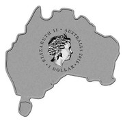 Australia 1 Dollar Map Shaped Coin Great White Shark 2016 ELIZABETH II AUSTRALIA 2016 1 DOLLAR IRB coin obverse Australia 1 Dollar Map Shaped Coin Great White Shark 2016 ELIZABETH II AUSTRALIA 2016 1 DOLLAR IRB coin obverse