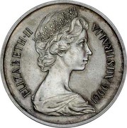 Australia 1 Dollar Pattern 1966  ELIZABETH II 1966 AUSTRALIA coin obverse Australia 1 Dollar Pattern 1966  ELIZABETH II 1966 AUSTRALIA coin obverse