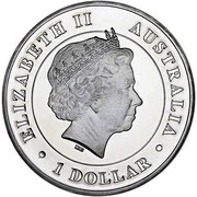 Australia 1 Dollar Red Kangaroo 2015 ELIZABETH II AUSTRALIA IRB 1 DOLLAR coin obverse Australia 1 Dollar Red Kangaroo 2015 ELIZABETH II AUSTRALIA IRB 1 DOLLAR coin obverse