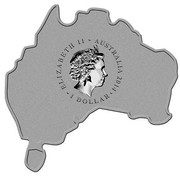 Australia 1 Dollar Saltwater Crocodile (Map Shape) 2014  ELIZABETH II AUSTRALIA 2014 1 DOLLAR IRB coin obverse Australia 1 Dollar Saltwater Crocodile (Map Shape) 2014  ELIZABETH II AUSTRALIA 2014 1 DOLLAR IRB coin obverse