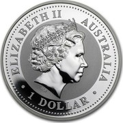 Australia 1 Dollar Standing Pig 2007 ELIZABETH II AUSTRALIA 1 DOLLAR IRB coin obverse Australia 1 Dollar Standing Pig 2007 ELIZABETH II AUSTRALIA 1 DOLLAR IRB coin obverse