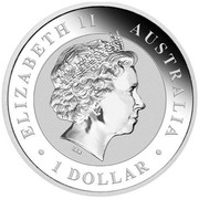 Australia 1 Dollar The Australian Stock Horse 2014  ELIZABETH II AUSTRALIA ∙ 1 DOLLAR ∙ coin obverse Australia 1 Dollar The Australian Stock Horse 2014  ELIZABETH II AUSTRALIA ∙ 1 DOLLAR ∙ coin obverse
