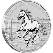 Australia 1 Dollar The Australian Stock Horse 2014  AUSTRALIAN STOCK HORSE P 2014 1 OZ 999 SILVER coin reverse Australia 1 Dollar The Australian Stock Horse 2014  AUSTRALIAN STOCK HORSE P 2014 1 OZ 999 SILVER coin reverse