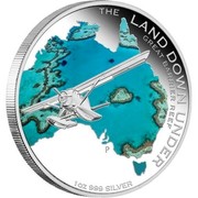 Australia 1 Dollar The Land Down Under. Great Barrier Reef 2014 KM# 2173 THE LAND DOWN UNDER GREAT BARRIER REEF 1 OZ 999 SILVER P NM coin reverse