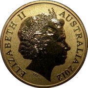 Australia 1 Dollar Tree Kangaroo 2012  ELIZABETH II AUSTRALIA 2012 coin obverse Australia 1 Dollar Tree Kangaroo 2012  ELIZABETH II AUSTRALIA 2012 coin obverse