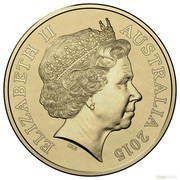 Australia 1 Dollar WWI War Heroes Red Poppy 2015  ELIZABETH II AUSTRALIA 2015 IRB coin obverse Australia 1 Dollar WWI War Heroes Red Poppy 2015  ELIZABETH II AUSTRALIA 2015 IRB coin obverse