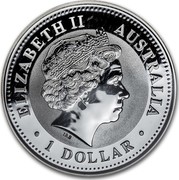 Australia 1 Dollar Year of the Dog - German Shepard (Colorized) 2006 ELIZABETH II AUSTRALIA 1 DOLLAR IRB coin obverse Australia 1 Dollar Year of the Dog - German Shepard (Colorized) 2006 ELIZABETH II AUSTRALIA 1 DOLLAR IRB coin obverse