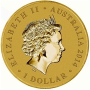 Australia 1 Dollar Young Collectors Super Powers - Flight 2014  ELIZABETH II AUSTRALIA 2014 1 DOLLAR IRB coin obverse Australia 1 Dollar Young Collectors Super Powers - Flight 2014  ELIZABETH II AUSTRALIA 2014 1 DOLLAR IRB coin obverse