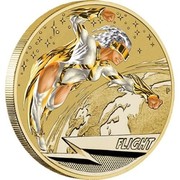 Australia 1 Dollar Young Collectors Super Powers - Flight 2014  FLIGHT P TV coin reverse Australia 1 Dollar Young Collectors Super Powers - Flight 2014  FLIGHT P TV coin reverse