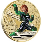 Australia 1 Dollar Young Collectors Super Powers - Super Strength 2014  SUPERSTRENGTH P TV coin reverse Australia 1 Dollar Young Collectors Super Powers - Super Strength 2014  SUPERSTRENGTH P TV coin reverse