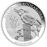 Australia 10 Dollars Australian Kookaburra 2016 AUSTRALIAN KOOKABURRA P 2016 10OZ 999 SILVER coin reverse Australia 10 Dollars Australian Kookaburra 2016 AUSTRALIAN KOOKABURRA P 2016 10OZ 999 SILVER coin reverse