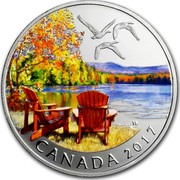 Canada 10 Dollars Autumn's Palette 2017 CANADA 2017 TB coin reverse