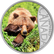 Canada 10 Dollars Grizzly Bear 2017 CANADA 1867 2017 coin reverse Canada 10 Dollars Grizzly Bear 2017 CANADA 1867 2017 coin reverse