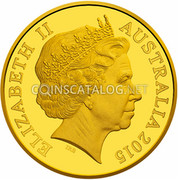 Australia 10 Dollars Kangaroo Series 2015 ELIZABETH II AUSTRALIA 2015 IRB coin obverse Australia 10 Dollars Kangaroo Series 2015 ELIZABETH II AUSTRALIA 2015 IRB coin obverse