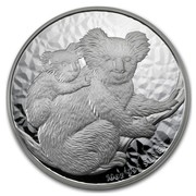 Australia 10 Dollars Koalas on a tree branch 2008 10 OZ 999 SILVER P coin reverse Australia 10 Dollars Koalas on a tree branch 2008 10 OZ 999 SILVER P coin reverse