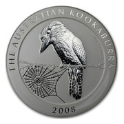 Australia 10 Dollars Kookaburra sitting on a wire fence 2008 THE AUSTRALIAN KOOKABURRA 10 OZ 999 SILVER 2008 coin reverse Australia 10 Dollars Kookaburra sitting on a wire fence 2008 THE AUSTRALIAN KOOKABURRA 10 OZ 999 SILVER 2008 coin reverse