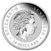 Australia 10 Dollars Kookaburras 2017 ELIZABETH II AUSTRALIA 10 DOLLARS IRB coin obverse Australia 10 Dollars Kookaburras 2017 ELIZABETH II AUSTRALIA 10 DOLLARS IRB coin obverse