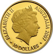 Australia 10 Dollars Lunar Year of the Pig 2007 KM# 809b ELIZABETH II AUSTRALIA 2007 10 DOLLARS IRB coin obverse Australia 10 Dollars Lunar Year of the Pig 2007 KM# 809b ELIZABETH II AUSTRALIA 2007 10 DOLLARS IRB coin obverse