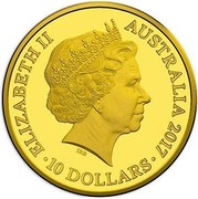 Australia 10 Dollars Trans-Australian Railway 2017 ELIZABETH II AUSTRALIA 2017 IRB ∙ 10 DOLLARS ∙ coin obverse Australia 10 Dollars Trans-Australian Railway 2017 ELIZABETH II AUSTRALIA 2017 IRB ∙ 10 DOLLARS ∙ coin obverse