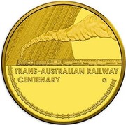 Australia 10 Dollars Trans-Australian Railway 2017 TRANS-AUSTRALIAN RAILWAY CENTENARY C coin reverse Australia 10 Dollars Trans-Australian Railway 2017 TRANS-AUSTRALIAN RAILWAY CENTENARY C coin reverse