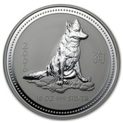 Australia 10 Dollars Year of the Dog 2006 2006 10 OZ 999 SILVER coin reverse Australia 10 Dollars Year of the Dog 2006 2006 10 OZ 999 SILVER coin reverse