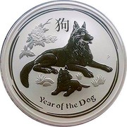 Australia 10 Dollars Year of the Dog 2018 2018 YEAR OF THE DOG P IJ coin reverse Australia 10 Dollars Year of the Dog 2018 2018 YEAR OF THE DOG P IJ coin reverse