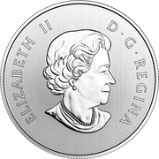 Canada 10 Dollars Year of the Dog 2018 ELIZABETH II D G REGINA SB coin obverse