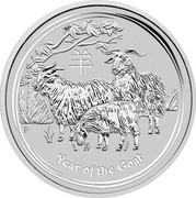 Australia 10 Dollars Year of the Goat 2015 YEAR OF THE GOAT P NM coin reverse Australia 10 Dollars Year of the Goat 2015 YEAR OF THE GOAT P NM coin reverse