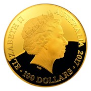 Australia 100 Dollars Australia Celestial Dome - Southern Sky 2017 ELIZABETH II AUSTRALIA 2017 100 DOLLARS IRB coin obverse Australia 100 Dollars Australia Celestial Dome - Southern Sky 2017 ELIZABETH II AUSTRALIA 2017 100 DOLLARS IRB coin obverse