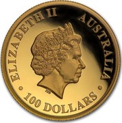 Australia 100 Dollars Australian Wedge-Tailed Eagle 2016 P KM# 2216 ELIZABETH II AUSTRALIA 100 DOLLARS IRB coin obverse Australia 100 Dollars Australian Wedge-Tailed Eagle 2016 P KM# 2216 ELIZABETH II AUSTRALIA 100 DOLLARS IRB coin obverse