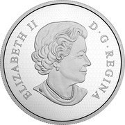 Canada 100 Dollars Canadian Animals - Grey Wolf (3D) 2017 ELIZABETH II D G REGINA SB coin obverse Canada 100 Dollars Canadian Animals - Grey Wolf (3D) 2017 ELIZABETH II D G REGINA SB coin obverse
