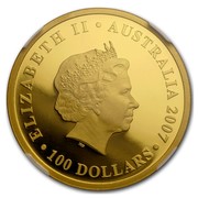 Australia 100 Dollars Diamond Wedding Anniversary 2007 ELIZABETH II AUSTRALIA 2007 100 DOLLARS IRB coin obverse Australia 100 Dollars Diamond Wedding Anniversary 2007 ELIZABETH II AUSTRALIA 2007 100 DOLLARS IRB coin obverse