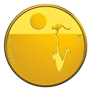 Australia 100 Dollars Kangaroo at Sunset 2017 W 10 1OZ .9999 AU coin reverse Australia 100 Dollars Kangaroo at Sunset 2017 W 10 1OZ .9999 AU coin reverse