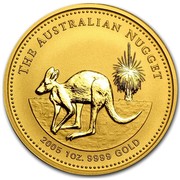 Australia 100 Dollars Kangaroo in the Outback 2005 THE AUSTRALIAN NUGGET 2005 1 OZ. 9999 GOLD coin reverse Australia 100 Dollars Kangaroo in the Outback 2005 THE AUSTRALIAN NUGGET 2005 1 OZ. 9999 GOLD coin reverse